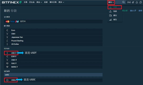 Bitfinex交易所出入金教學|如何兌換USD