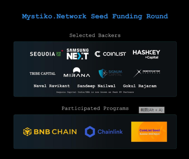 Mystiko.Network 完成 1800 万美元种子轮融资